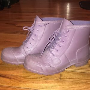 HUNTER Lace-Up Rain Boot